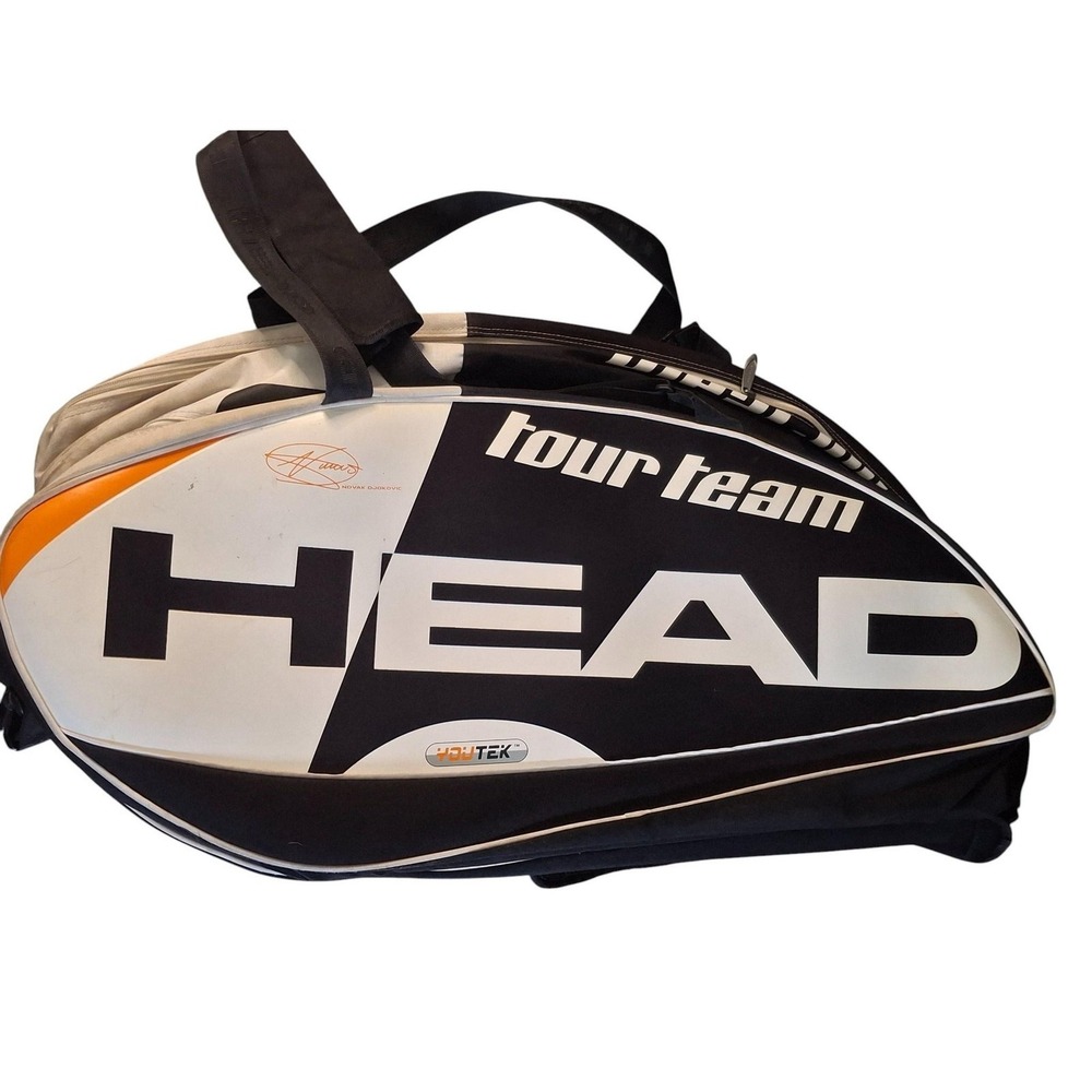 HEAD Tour Team YouTek Tennis Racquet Bag CCT Novak Djokovic Graphic Black White